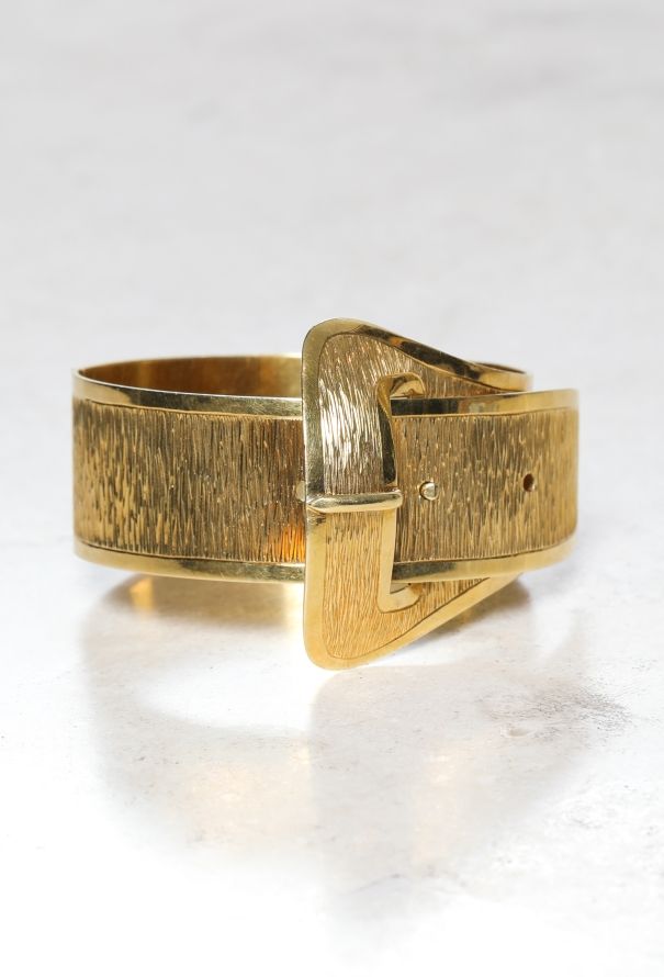 Vintage & Antique 18k Yellow Gold Belt Bracelet - 3