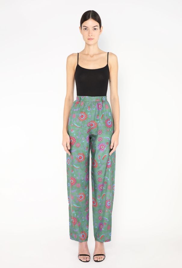 Saint Laurent F/W 1996 Silk Tunic Ensemble - 4