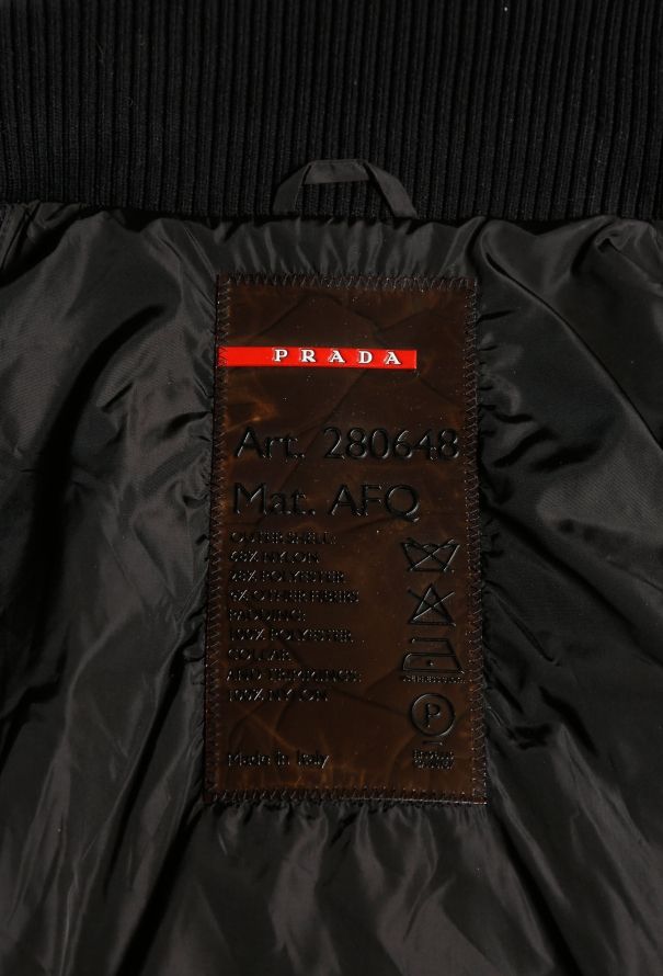 Prada Nylon Ribbed Zip Coat - 5
