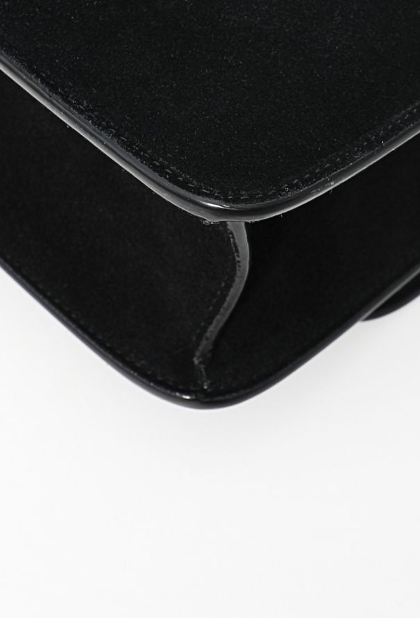 Saint Laurent Suede Carré Satchel Bag - 9
