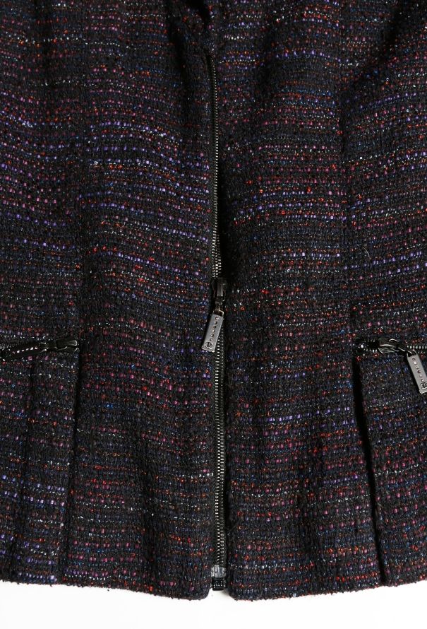 Chanel Tweed Zip Jacket & Trouser Ensemble - 7