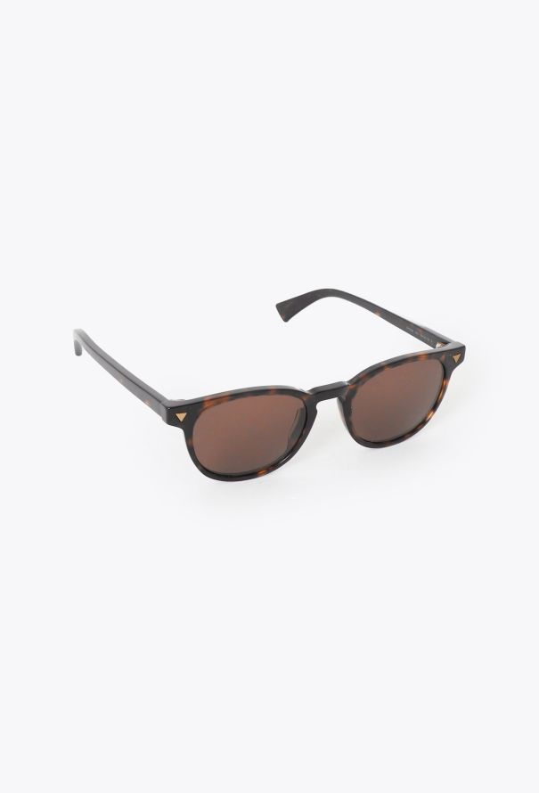 Bottega Veneta 2024 Rounded Tortoiseshell Sunglasses - 3