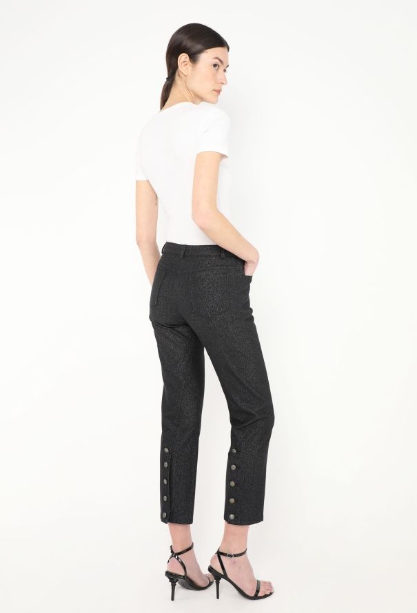 Chanel 2005 Iridescent 'CC' Button Jeans - 5