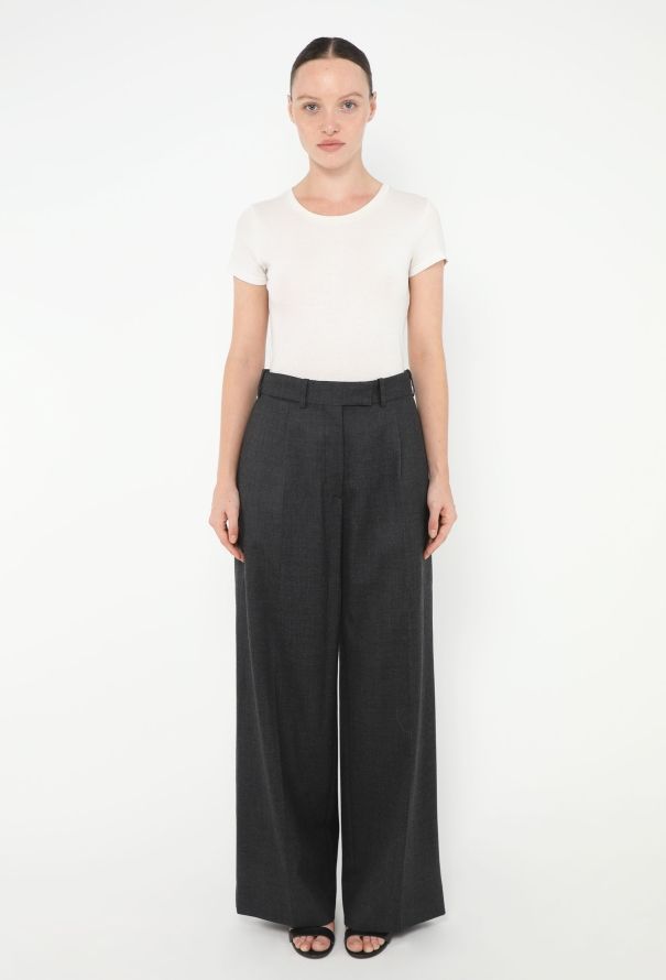 The Row 2023 Roan Wide-Leg Trousers - 1