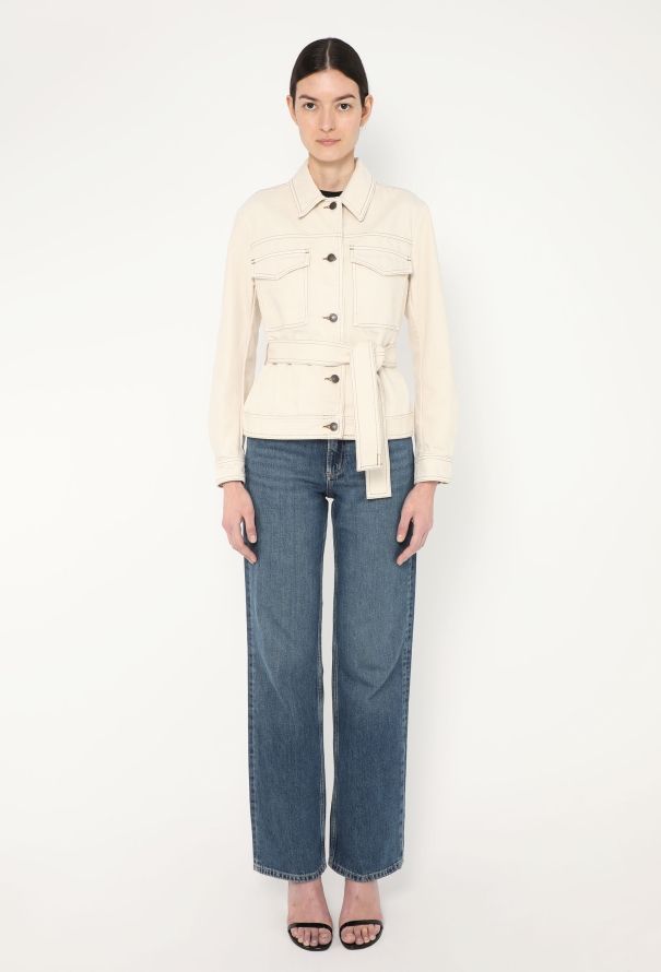 Dries Van Noten 2024 Belted Denim Jacket - 5