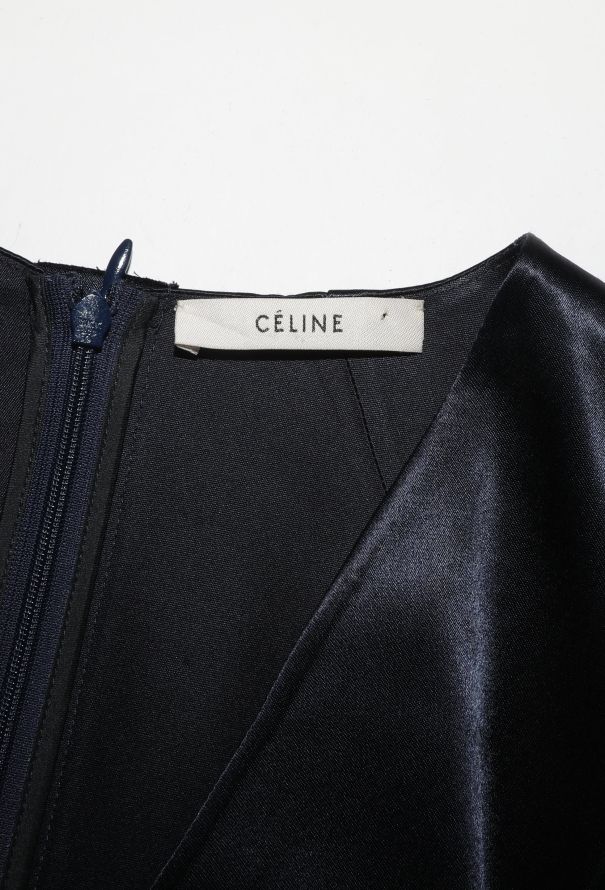 Céline F/W 2016 Ruched Charmeuse Dress - 5
