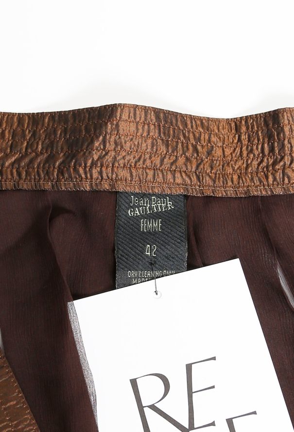 Jean Paul Gaultier '90s Belted Silk Wrap Skirt - 5