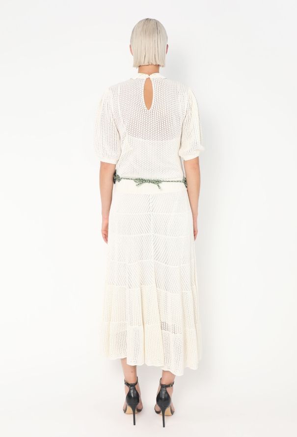 Valentino Resort 2015 Belted Pointelle Dress - 5