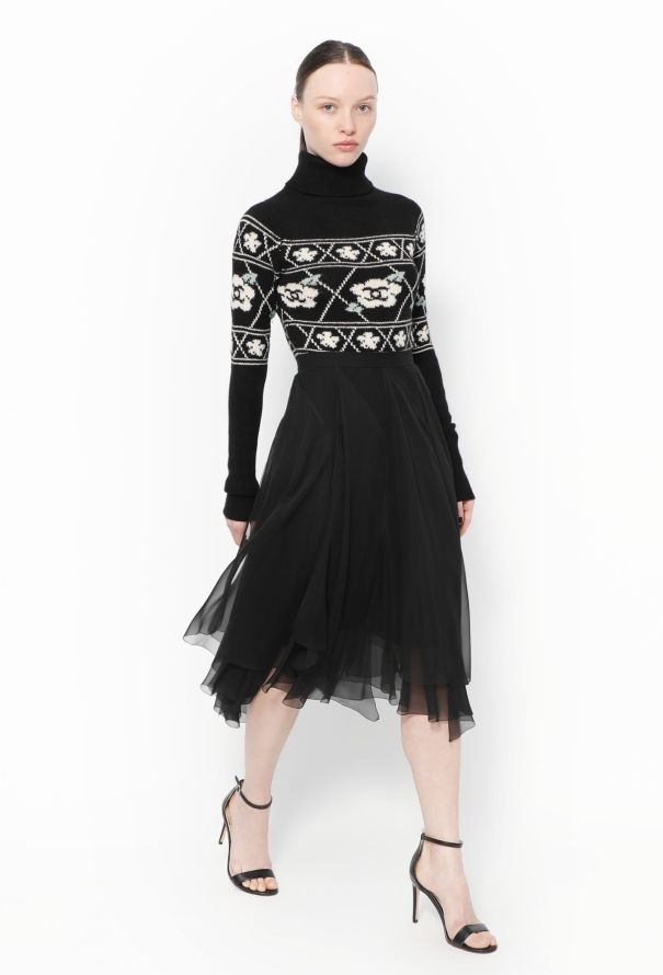 Chanel ICONIC F/W 1995 Silk Skirt - 3