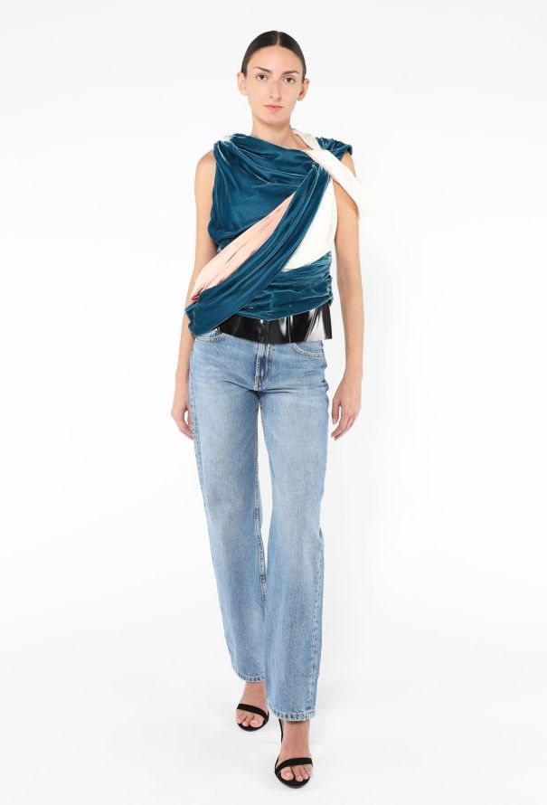 Balenciaga Iconic F/W 2008 Asymmetrical Draped Top - 3