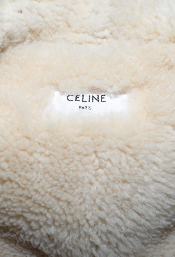 Céline 2019 Hooded Shearling-Lined Toggle Coat - 7
