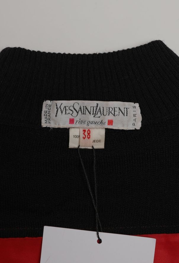 Saint Laurent Vintage Suede Embroidered Sweater - 5