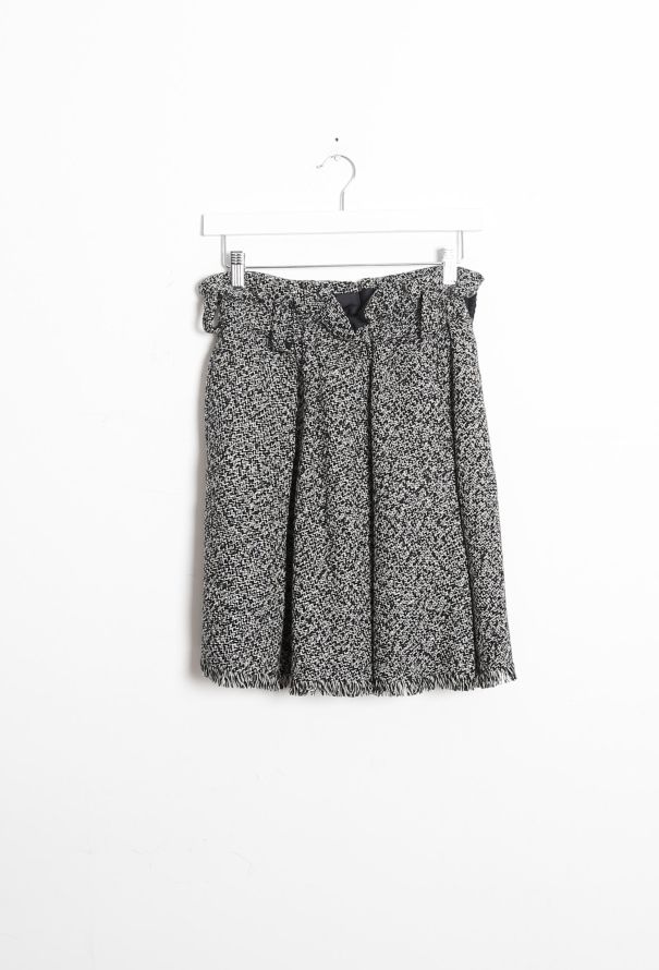 Louis Vuitton Frayed Tweed Skirt - 5
