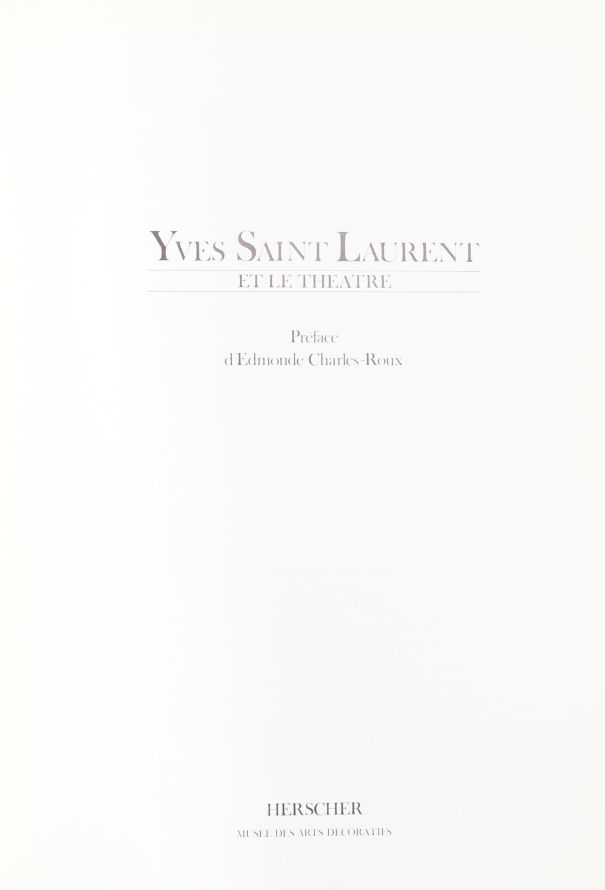 Saint Laurent Collector Yves Saint Laurent et le Théâtre - 5
