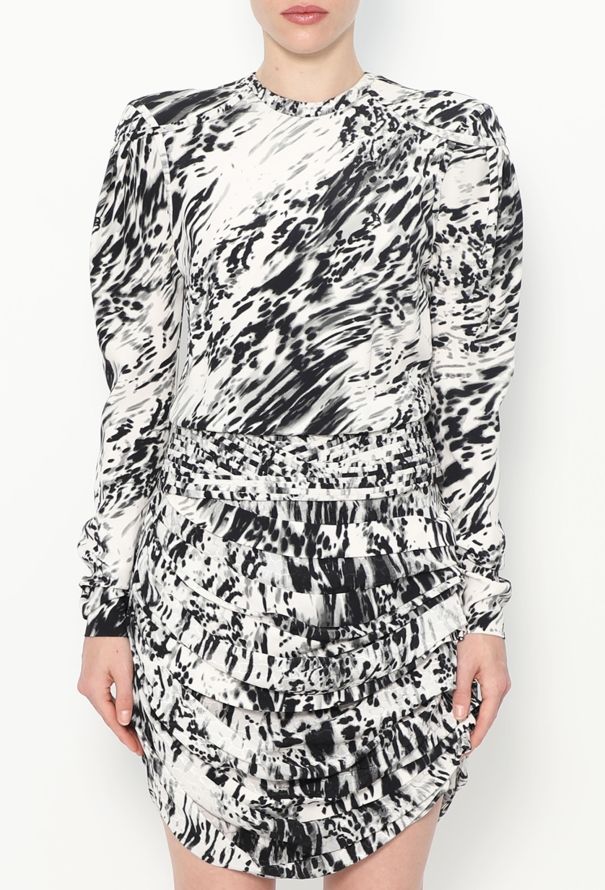 Balenciaga F/W 2009 Bicolor Silk Dress - 3