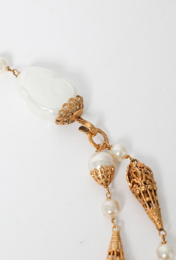 Chanel COLLECTOR F/W 1996 Pearl Filigree Belt - 5