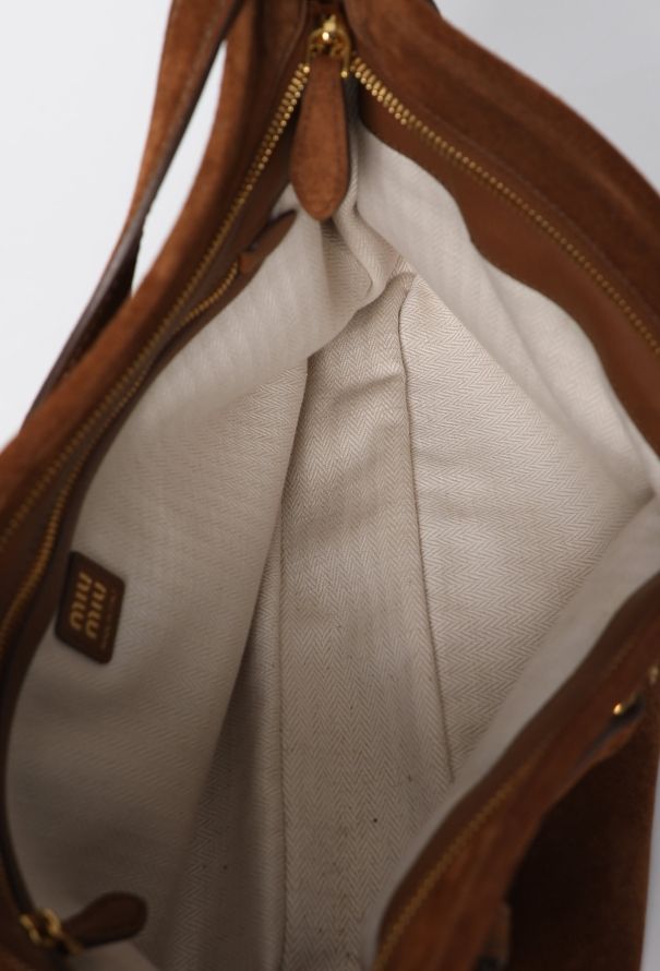 Miu Miu 2025 Aventure Suede Bag - 11