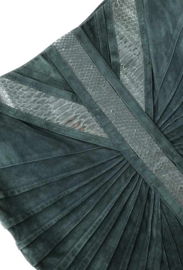 Gucci F/W 2004 Suede & Python Skirt - 11