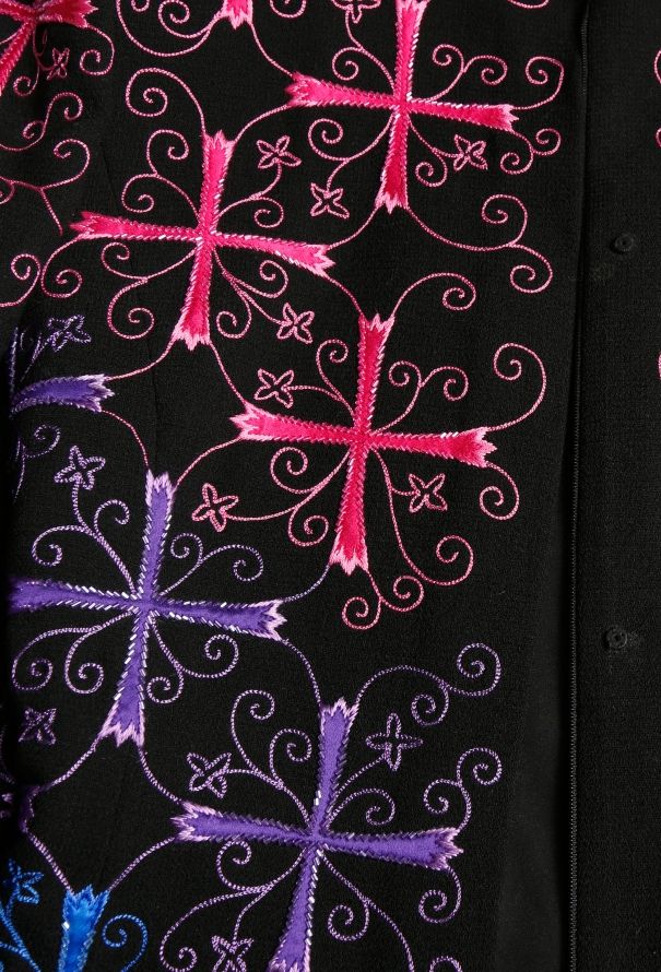 Gianni Versace RARE Atelier 1997 Filigree Cross Jacket - 6