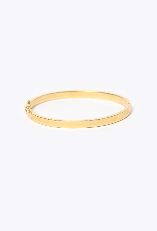 Modern Fine Jewelry 18k Yellow Gold Bangle Bracelet - 1