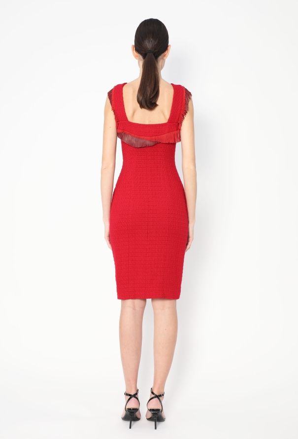 Chanel Pre-Fall 2014 Paris-Dallas Tweed Fringe Dress - 5