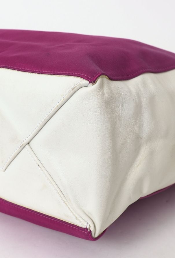 Céline Resort 2012 Fuchsia & White Vertical Tote Bag - 11