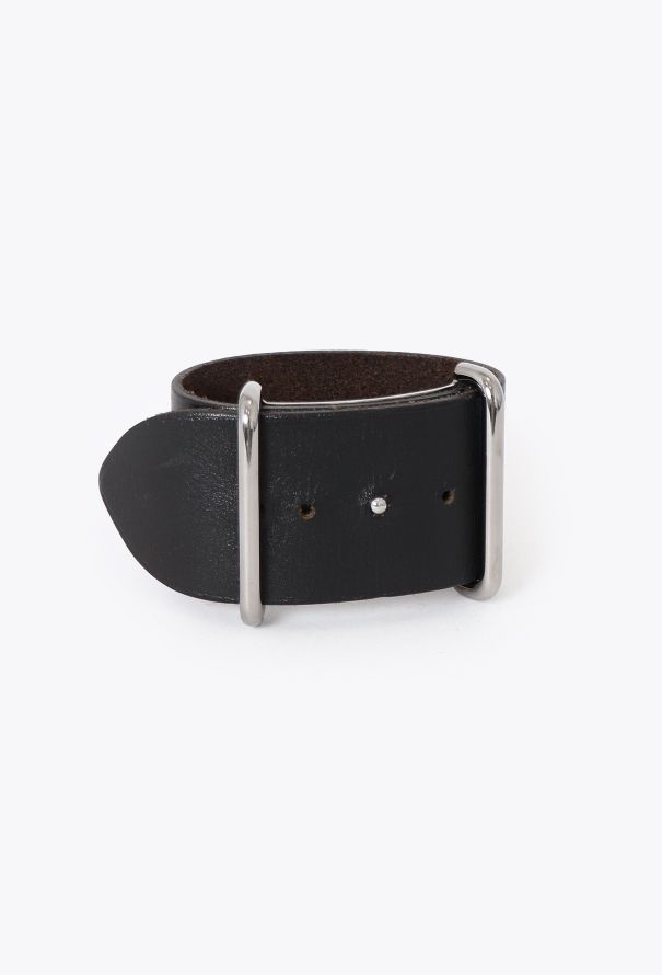Hermès 2002 Box Leather 'H' Cuff - 1