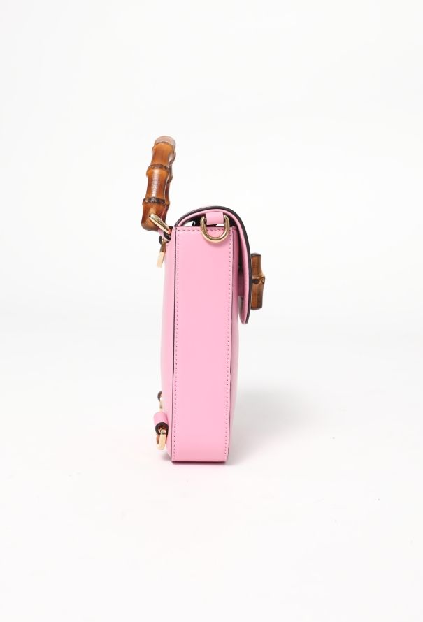 Gucci 2023 Pink Bamboo Mini Crossbody Bag - 6