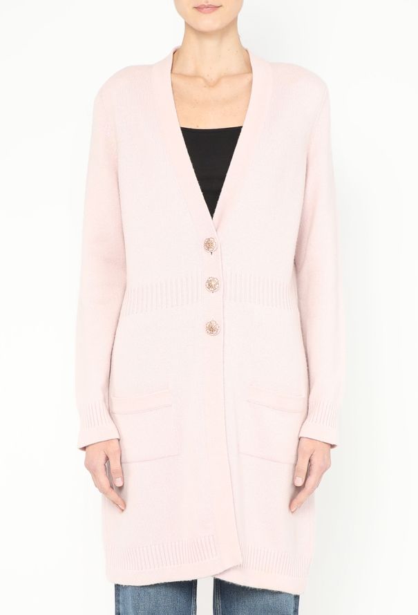 Chanel 2007 Ribbed Cashmere Cardigan - 1