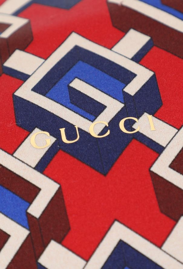 Gucci 4-piece Red Silk Emblem Travel Set - 8