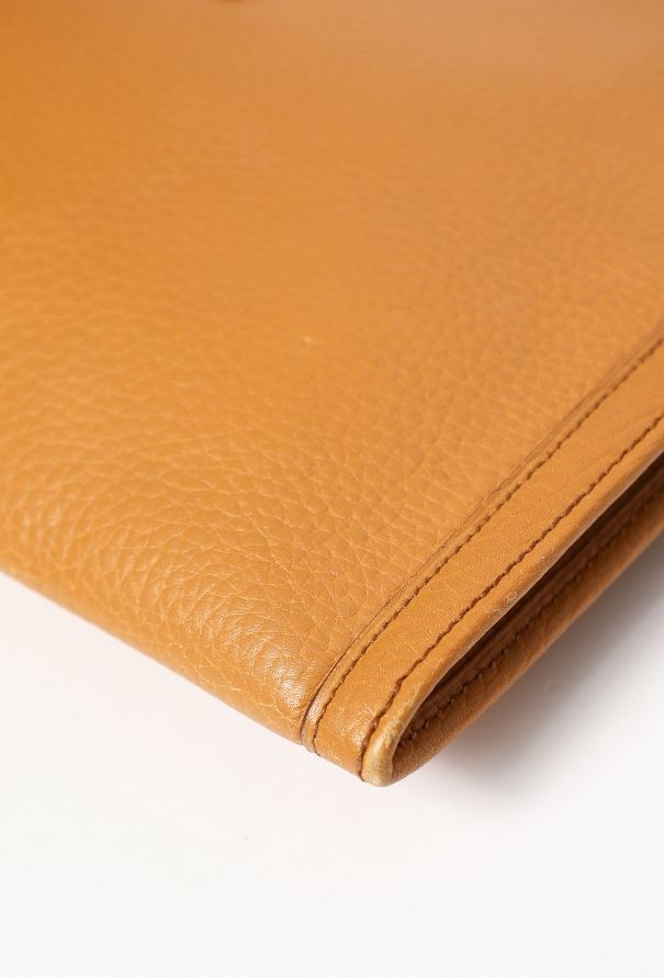 Hermès '80s Gold Fjord Jige Clutch - 7