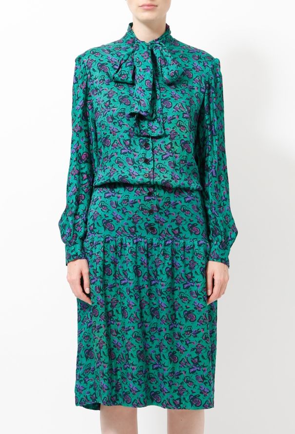 Lanvin 1975 Haute Couture Lavallière Dress - 2