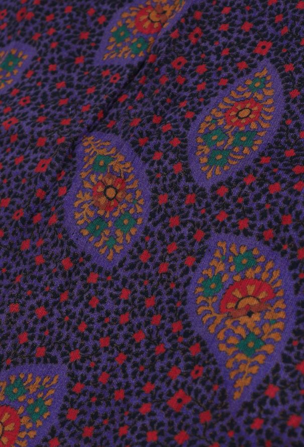 Saint Laurent Vintage Floral Paisley Scarf - 6