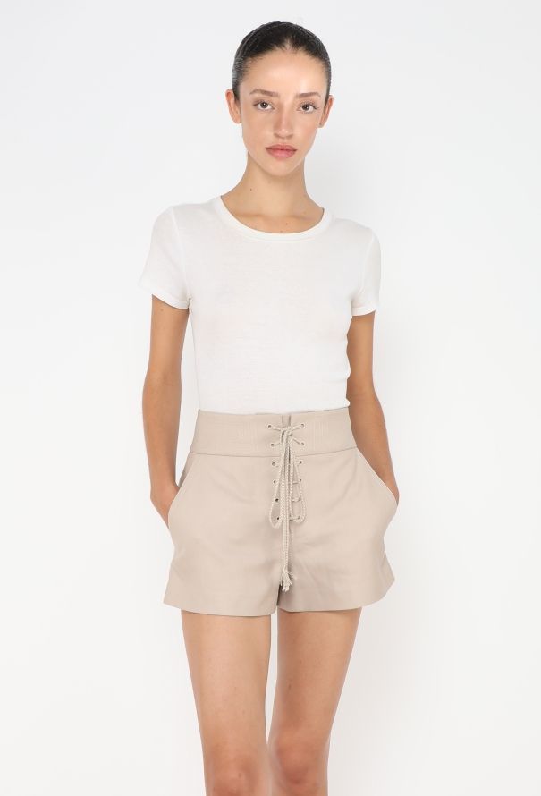 Louis Vuitton Gabardine Lace-up Shorts - 1