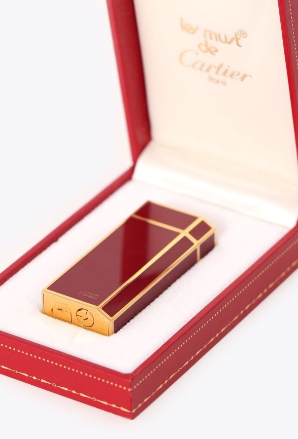 Cartier '80s Must Bordeaux Lacquered Lighter - 2