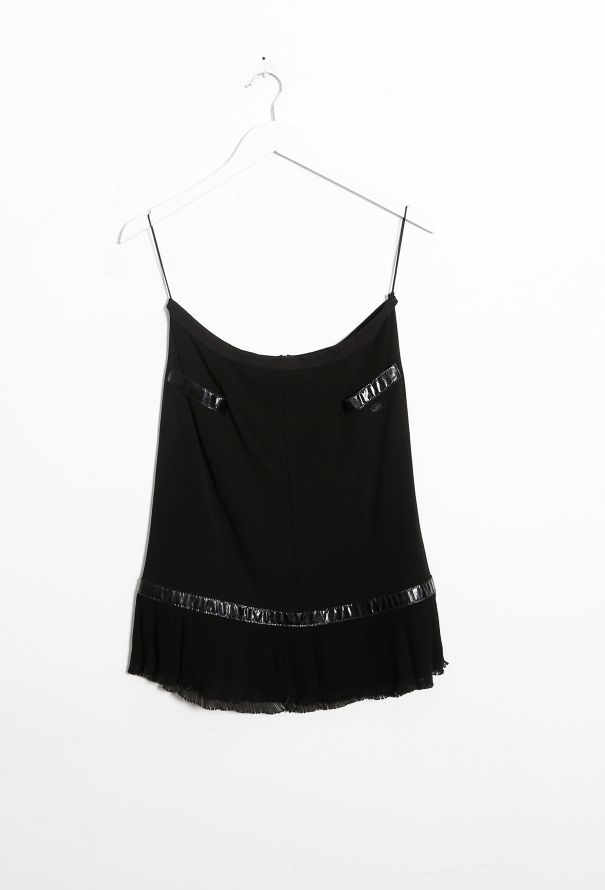 Chanel Patent Trim Top & Skirt Ensemble - 7