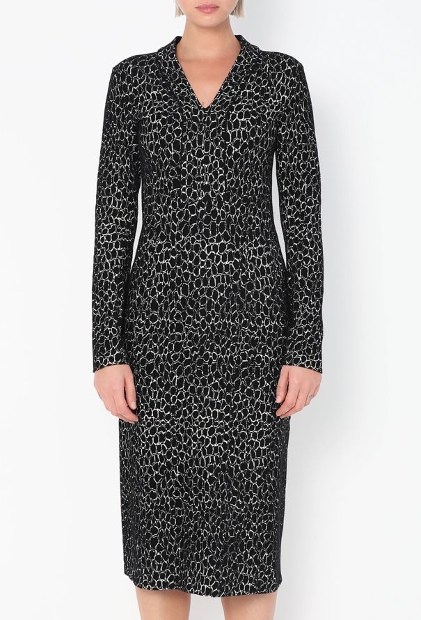 Alaïa F/W 2015 Graphic Chenille Dress - 3