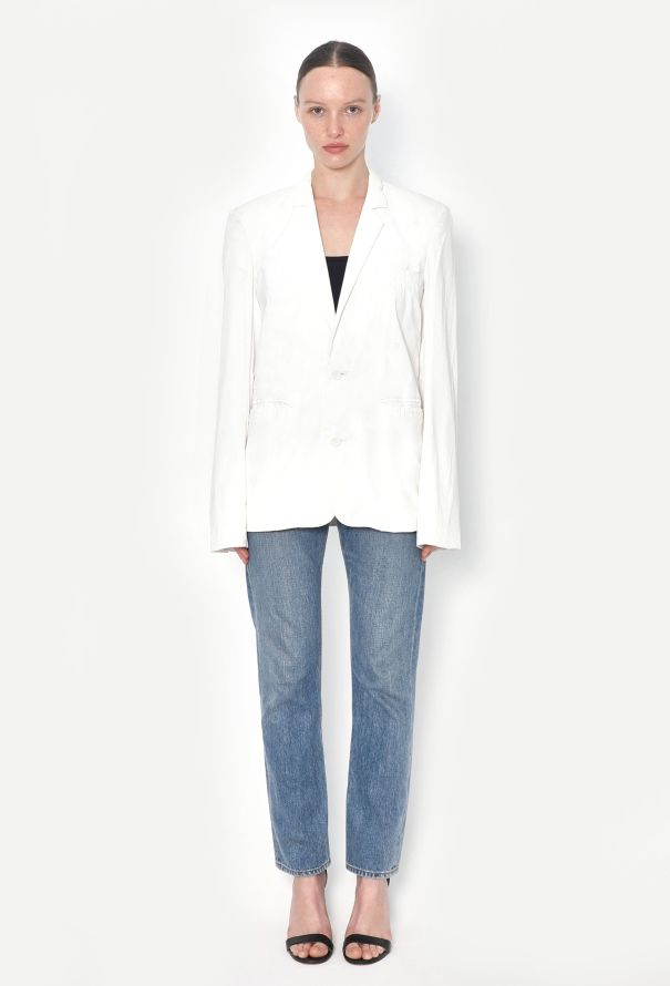 Raf Simons S/S 2008 Cinched Cotton Blazer - 3