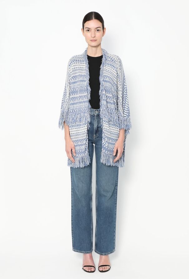 Loewe S/S 2015 Fringed Crochet Poncho - 3
