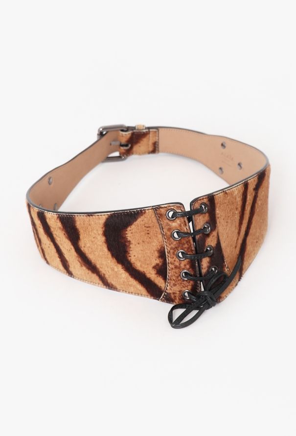 Alaïa 2019 Re-Edition '90 Ponyhair Corset Belt - 3