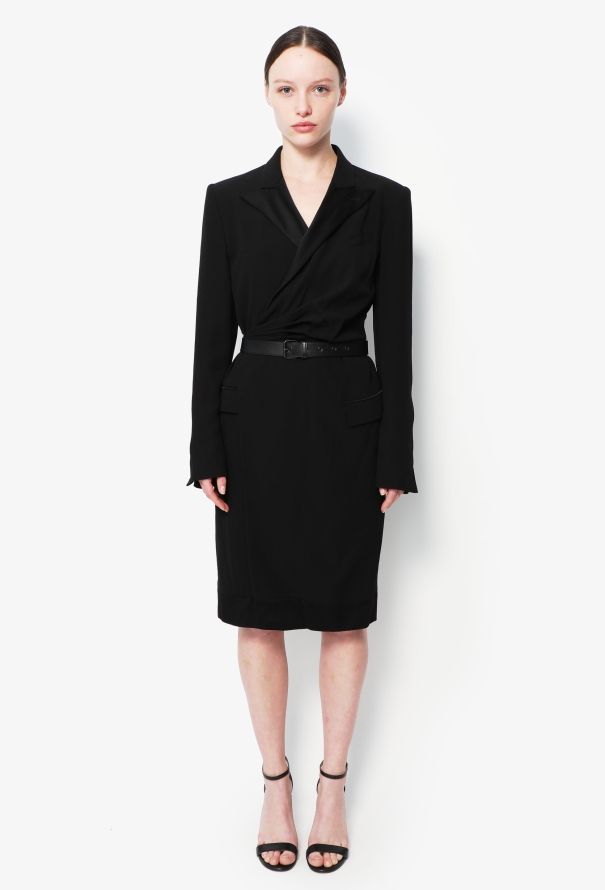 Jean Paul Gaultier 90s Belted Smoking Dress - 1