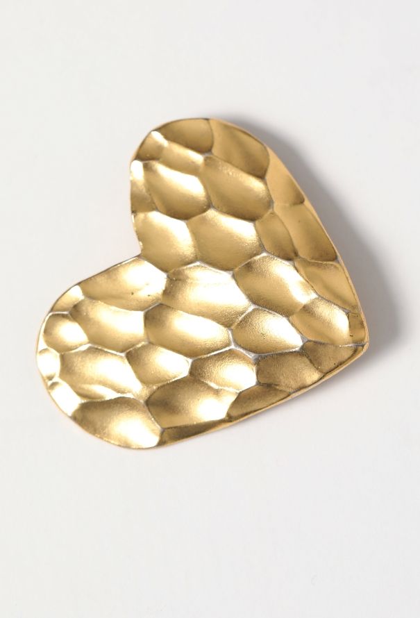 Saint Laurent Early '90s Goossens' Hammered Clip Earrings - 3