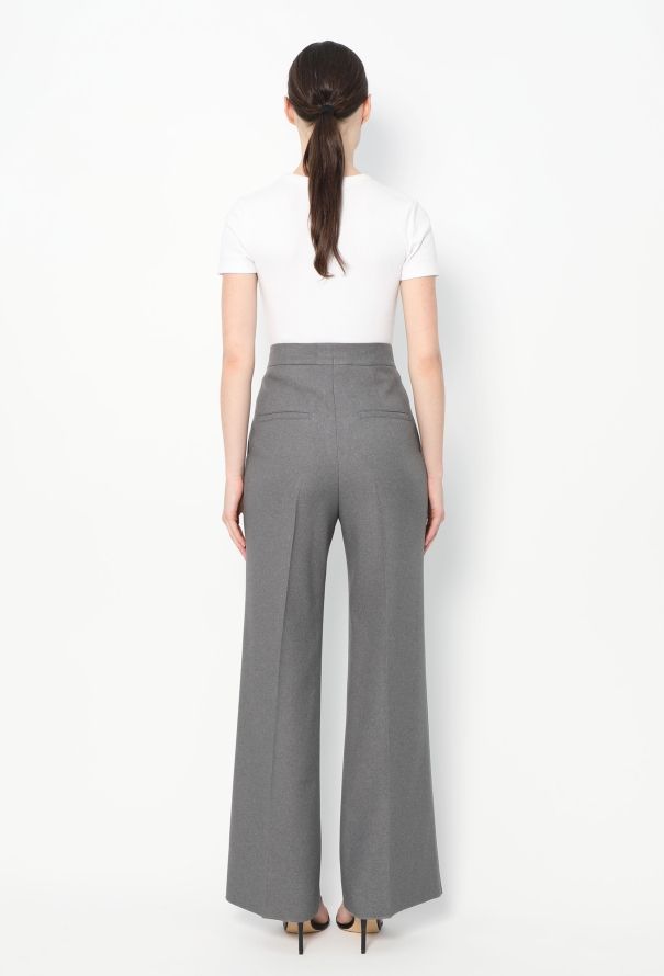 Céline Classic Flared Crêpe Trousers - 4