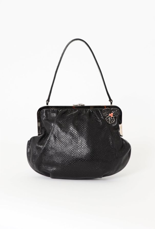 Cartier Floral Watersnake Evening Bag - 3