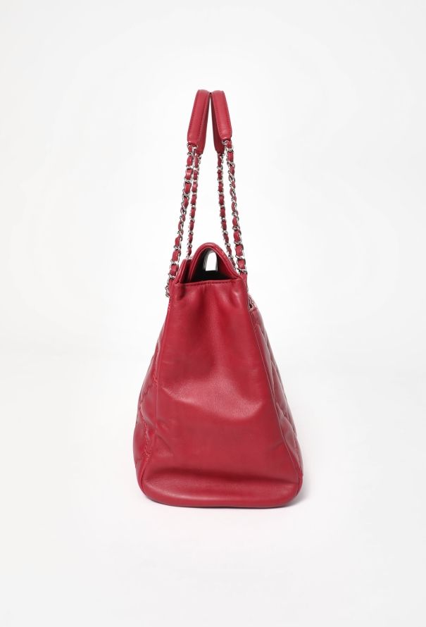 Chanel Double Stitch Hamptons Shopping Tote Bag - 4