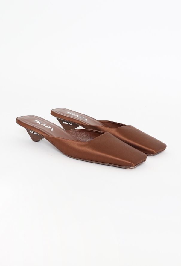 Prada S/S 2024 Satin Mules - 3