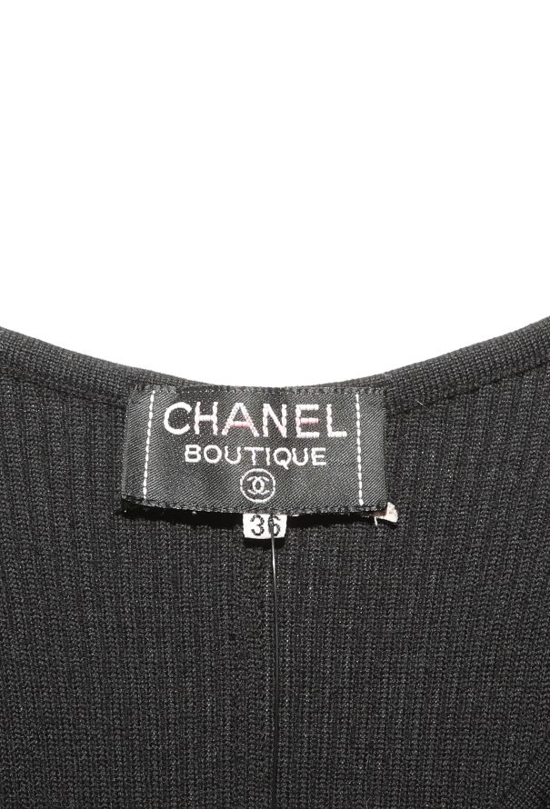 Chanel 1994 Ribbed 'CC' Button Jumpsuit - 5