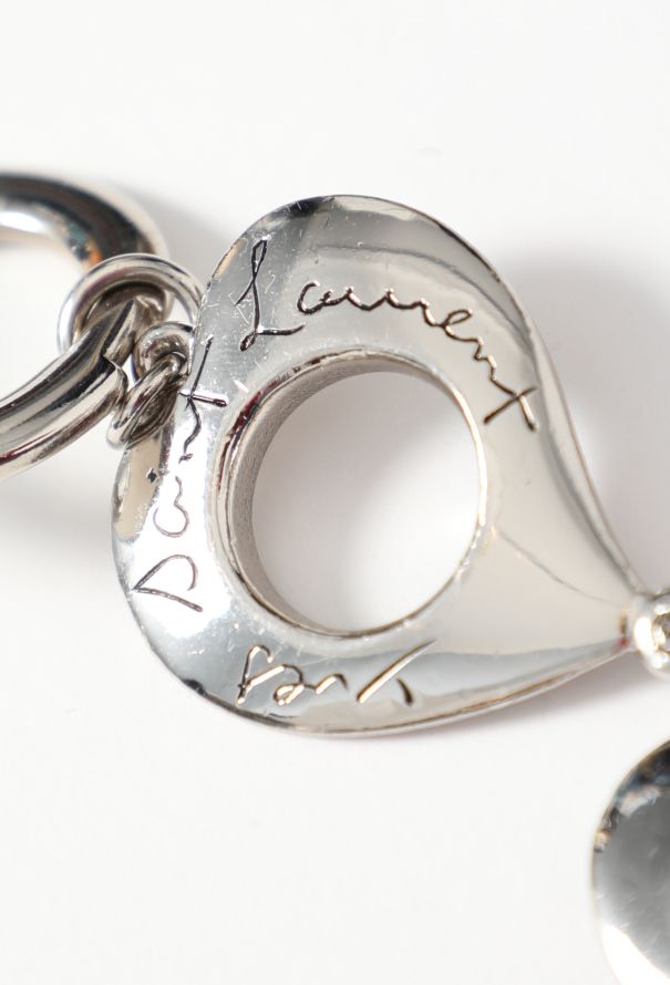 Saint Laurent Mid '90s Chainlink Heart Belt - 3