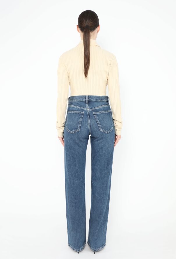 Alaïa Vintage Ribbed Zip Bodysuit - 4