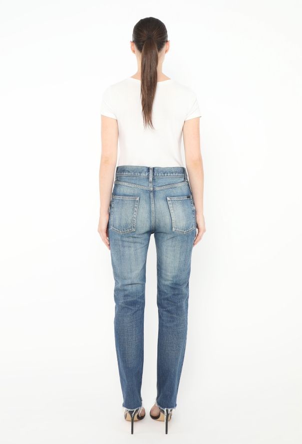 Saint Laurent 2022 Washed Tapered Jeans - 4